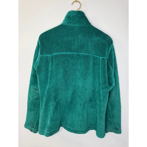 Patagonia Women's Re-Tool Snap-T Full Zip Fleece Jacket Teal Green Sz L - Picture 7 of 8